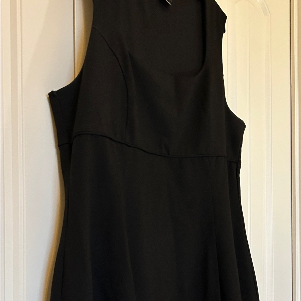 City Chic Classic Black Midi Dress XL - Picture 4 of 7